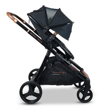 Load image into Gallery viewer, Ventura Single to Double Stroller (Package # 1) Midnight - Baby Lavish