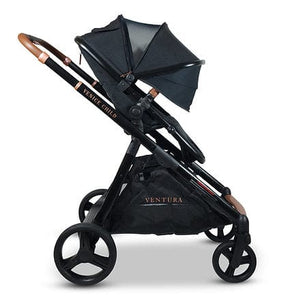 Ventura Single to Double Stroller (Package # 1) Midnight - Baby Lavish