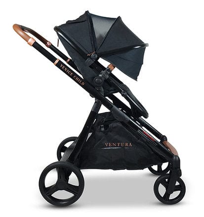 Ventura Single to Double Stroller (Package # 1) Midnight - Baby Lavish